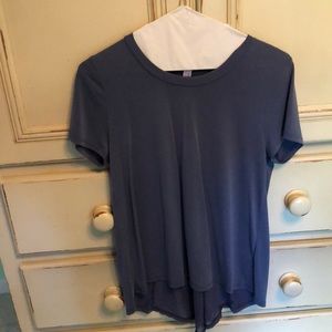 super soft blue blouse